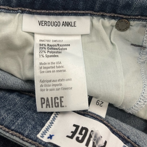 Paige Verdugo Ankle Denim 29 - Picture 6 of 14